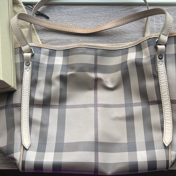 BURBERRY *Rare* Smoked Check Canterbury Tote Handbag - Picture 5 of 10